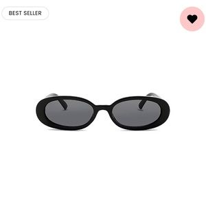 Le Specs Outta Love in Black & Smoke Mono